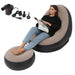 Air Mattress Lazy Sofa Deck Chair Comfortable Leg Stool Rest Beanbag Sofa