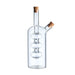 Dual-Layer Glass Kitchen Oil and Vinegar Bottle with Sealed Design