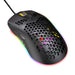 Hollow Hole RGB Gaming Mouse with Luminous LED Light for Office & PC Use