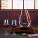 Elegant Crystal Red Wine Glass With Enamel Detailing And Decorative Decanter Style