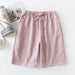 Linen Cotton Large Size Men Women Sports Leisure Comfort Shorts