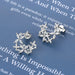 Women's Moissanite Lucky Clover Earrings – 925 Sterling Silver Design