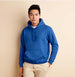 Plush Pullover Hoodie Loose Fit Plain Casual Comfortable Hooded Sweatshirt for Men
