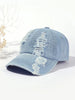 Vintage Washed Baseball Cap – Distressed Denim Sports Hat for Men and Women