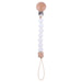 Handmade Beech Wood Pacifier Clip with Anti-Drop Soothing Chain