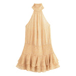 Women's Printed Layered Neck Hanging Dress – Fashion Statement Wear