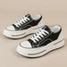 Tied Round Toe Platform Sneakers for Women – Elevated Casual Fit