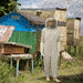Professional Full-Body Beekeeping Suit with Ventilation and Protective Gloves