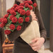 60cm Creative Crochet Rose Bouquet Blanket Gift for Girlfriend