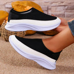 Mesh Contrast Women's Slip-On Flats for Everyday Wear and Comfort