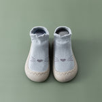 Newborn Soft Sole Rubber Floor Shoes with Socks – Lightweight and Warm