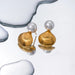 18K Gold-Plated Stainless Steel Shell Shape Earrings For Women Fashion Jewelry