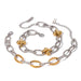 18K Gold-Plated Stainless Steel Chain Bracelet for Women