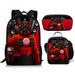 3PC-SET Toilet Man Backpack Primary Secondary School Teenage Peripheral Schoolbags