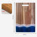 Resin Wave Pattern Wood Cutting Board for Kitchen Fruit and Steak Prep