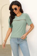 Patchwork Round Neck Pullover T-Shirt With Simple And Modern Aesthetic