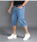 Oversized Denim Shorts – High-Waisted Stretch Jeans for Men in Summer