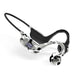 Graffiti Bone Conduction Bluetooth Earphones with Digital Display Card Slot Hanging Ear Design