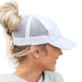 Ponytail Mesh Cap – Snapback Baseball Hat for Women and Men