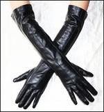 Multicolor Women's Leather Hand Gloves Long Sheepskin Warm Winter Hand Gloves