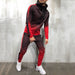 Zipper Tracksuit Set Men's Sporting 2 Pieces Sweatsuit Hoodie Pant Set