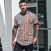 Casual Men's T-Shirt Stripe Fashion Tops Streetwear Fashion Hip-Hop T-Shirts