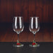 Elegant Crystal Red Wine Glass With Enamel Detailing And Decorative Decanter Style