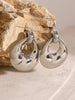 Teardrop Shaped Stainless Steel Earrings With Modern Minimalist Finish