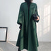 Cashmere Loose Double-Sided Lace-Up Coat Women's Long Outerwear