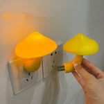 Creative Mushroom Plug-In LED Night Light Sensor Controlled Bedroom Light