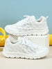 Women’s Lightweight Breathable White Running Shoes with Soft Soles