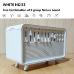 White Noise Sleep Aid with Bluetooth Speaker, Flame Lamp, and Humidifier