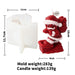 Cartoon Santa Claus Candle Mold Christmas Decorative Ornaments