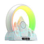 Smart App Sunrise Flame 15W Wireless Charing BT Speaker White Noise LED Table Lamp