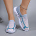 Breathable Mesh Round Toe Lightweight Sneakers Women Comfortable Sports Shoes