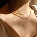 Women's 18K Gold-Plated Beaded Necklace with Lobster Closure – Elegant Jewelry Piece
