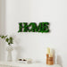 Elegant HOME Letter Moss Wall Decor for Modern Living Spaces and Unique Botanical Art Display