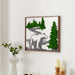 Bear Metal Wall Art – Moss-Textured Home Decor