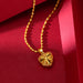 Elegant Brass Gold-Plated Necklace - Ethnic-Style Pendant Chain Wedding Jewelry