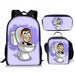 3PC-SET Toilet Man Backpack Primary Secondary School Teenage Peripheral Schoolbags