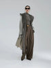 Fashion Women's Woolen Coat Hooded Two-Sided Gradient Mid-calf Overcoat