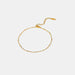 Stainless Steel Beaded Anklet with Adjustable Delicate Chain