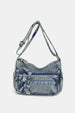 Denim Crossbody Bag with Adjustable Strap and Everyday Storage Design