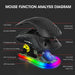 Hollow Hole RGB Gaming Mouse with Luminous LED Light for Office & PC Use