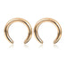 Exaggerated Crescent Shaped Earrings Women's Retro Metal Hollow Earrings Jewelry