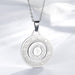 Chinese Zodiac Pendant Necklace - Rotating Titanium Steel Ring