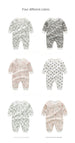 Soft Cotton Toddler Boys’ Long Sleeve Jumpsuit Pajamas for Spring and Fall with Boneless Design
