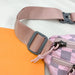 Checkered Nylon Crossbody Bag – Adjustable Strap Travel Bag