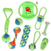 Pet Dog Cotton Rope Toy Tooth Grinding and Cleaning Bite Rope Set