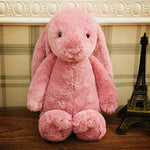 Embroidered Plush Bunny Doll with Long Ears – Soft Sleeping Toy for Babies